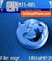 Firefox Blue theme screenshot