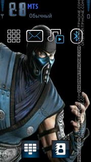 MK2011 sub zero and cybersub zero theme screenshot