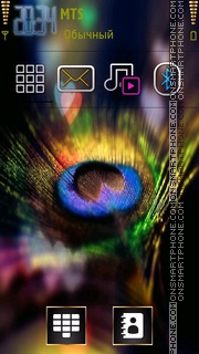 Peacock Feather theme screenshot