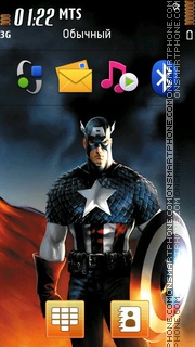 Captain America 08 theme screenshot