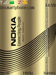 Скриншот темы Nokia Gold Theme