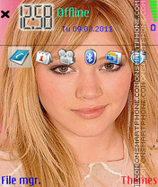 Скриншот темы Hilary Duff 02