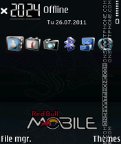 Скриншот темы Red Bull Mobile 01