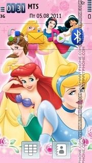 Скриншот темы Disney Princess 02