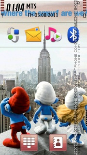 2011 The Smurfs Movie tema screenshot