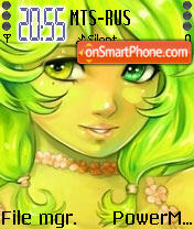Green Angel tema screenshot