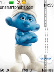 Grouchy Smurf theme screenshot