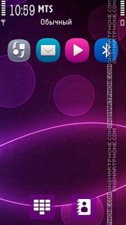 Abstract Purple 5800 es el tema de pantalla