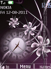 Abstract Clock tema screenshot