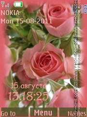 Roses In Garden tema screenshot