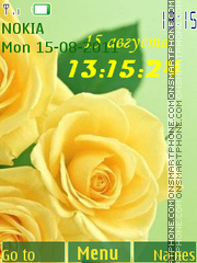 Yellow Rose tema screenshot