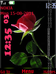 Red Rose tema screenshot