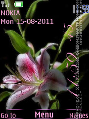 Lily Clock tema screenshot