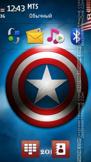 Captain America Film tema screenshot