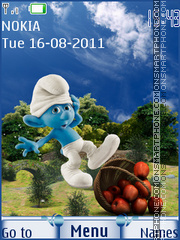 Smurfs theme screenshot