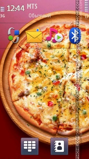 Pizza Wallpaper tema screenshot