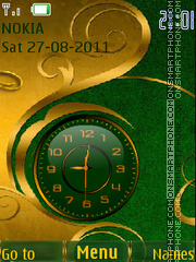 Abstract Clock theme screenshot