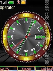 Clock date swf tema screenshot