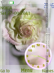 Скриншот темы Rose Clock