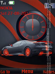 Orange Car tema screenshot