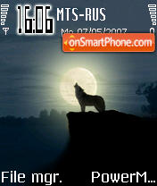 Wolf 01 tema screenshot