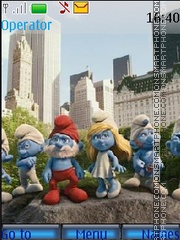 Smurfs by Mimiko theme screenshot