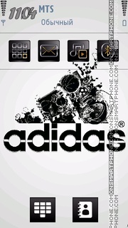 Adidas Logo es el tema de pantalla