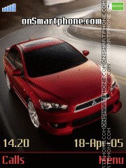 Скриншот темы Red Midsubishi