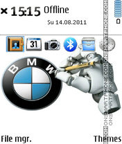 Logo Bmw es el tema de pantalla