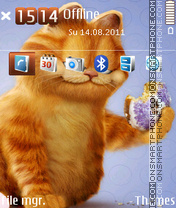 Garfield With Donut es el tema de pantalla