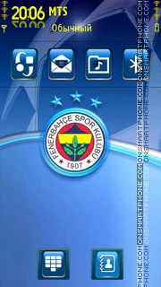 Скриншот темы Fenerbahce V2