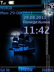 Скриншот темы Yacht in the Night 2 By ROMB39