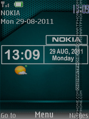 Скриншот темы Nokia Clock 10