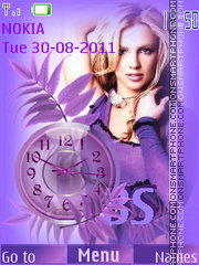 Скриншот темы Britney Spears