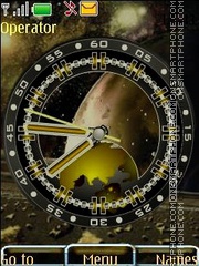 Analog clock swf tema screenshot