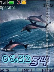 Dolphins swf theme screenshot