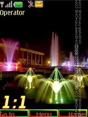 Fountains 12pict swf theme screenshot