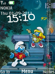 The Smurfs theme screenshot