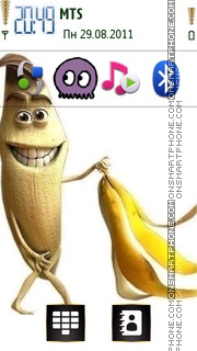 Funny Banana 02 theme screenshot