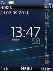 Скриншот темы Xperia Blue Theme