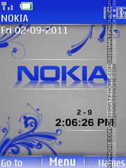 Скриншот темы Nokia Clock 11