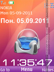 Clock battery Theme-Screenshot