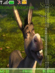 Скриншот темы Shrek Donkey