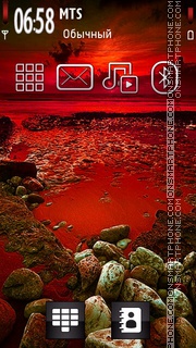 Red Sunset 01 Theme-Screenshot