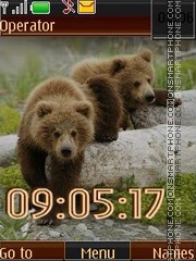 Capture d'écran Bears swf thème