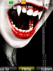 Capture d'écran Vampire Girl thème