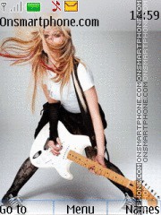 Скриншот темы Avril Lavigne 17
