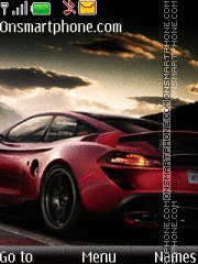 Скриншот темы Red Porsche 03