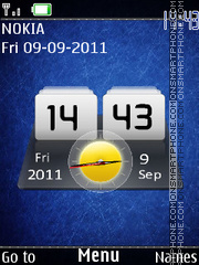 New Htc Dual Clock tema screenshot