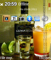 Tequila Lunazul tema screenshot